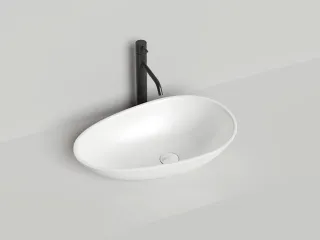 Накладная раковина Salini Paola S-Stone 1101201SM 58см белый матовый